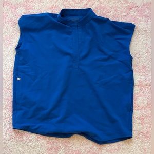 Figs Rafaela Royal Blue Top, size small